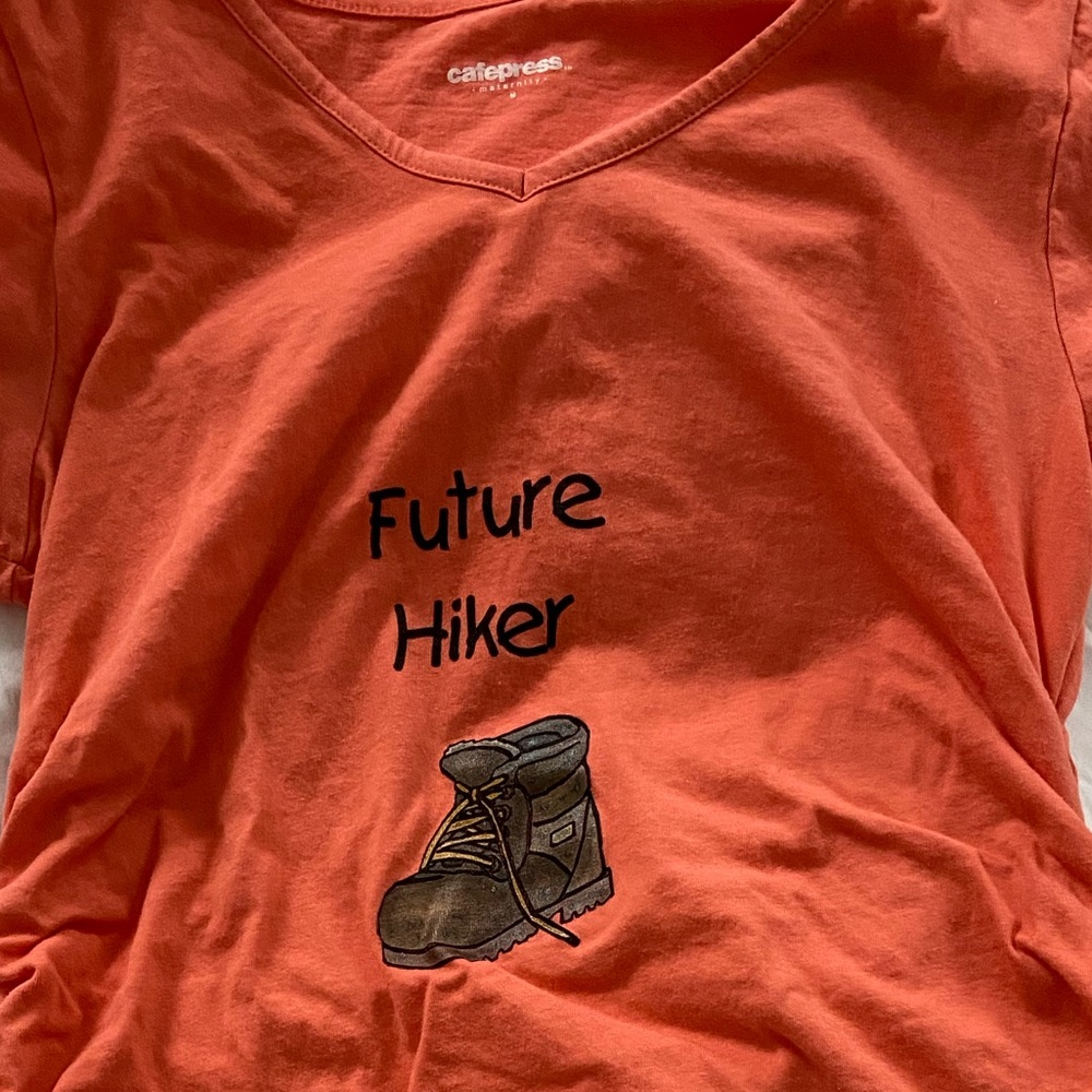 Maternity tshirt- Future Hiker- size Medium
